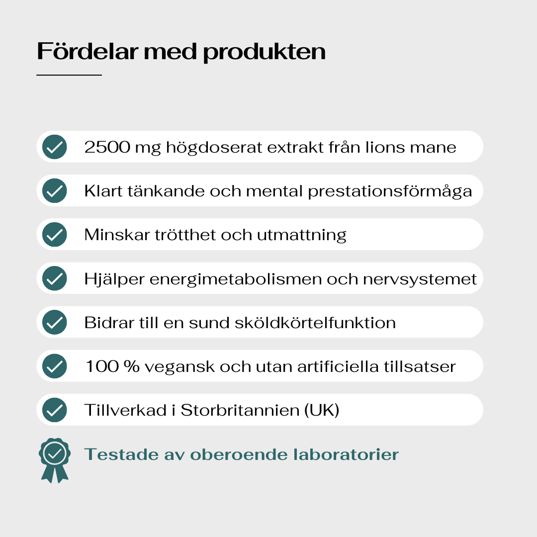 Lions Mane fördelar