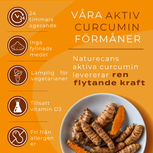 aktiv curcumin förmåner 