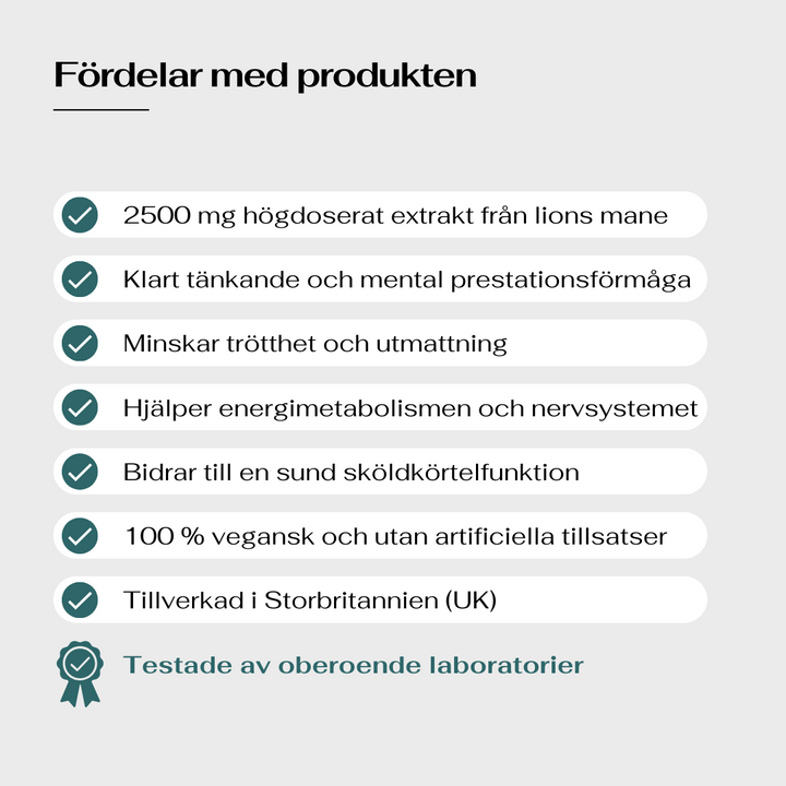 Lions Mane fördelar