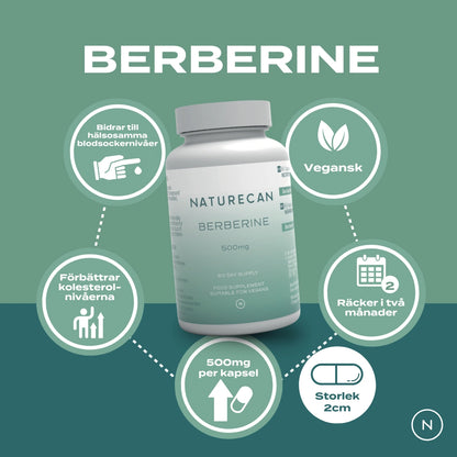 Berberine kapslar förmåner