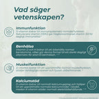 Vitamin D3/K2 vetenskap och studier