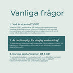 Vitamin D3/K2 FAQs