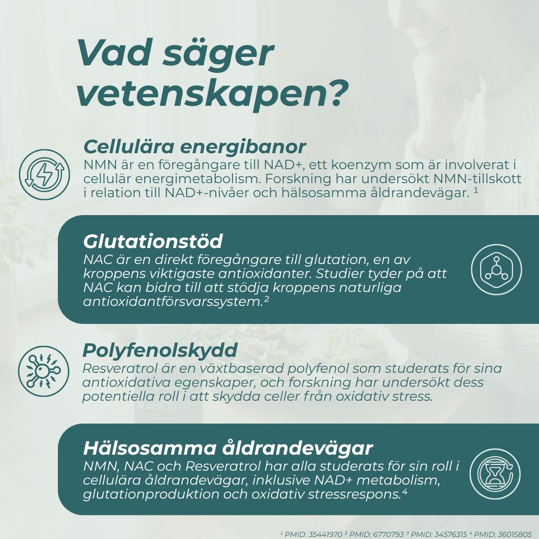Vetenskapen bakom longevity kosttillskott