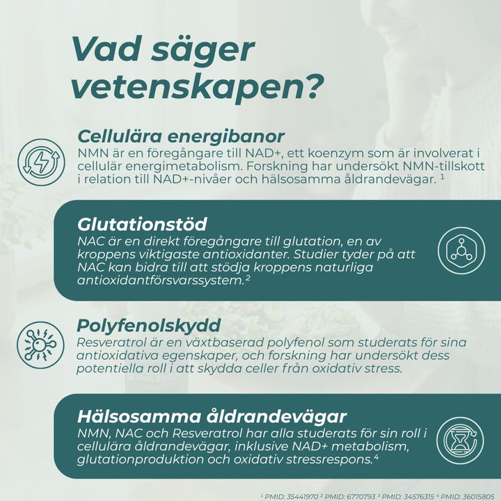 Vetenskapen bakom longevity kosttillskott