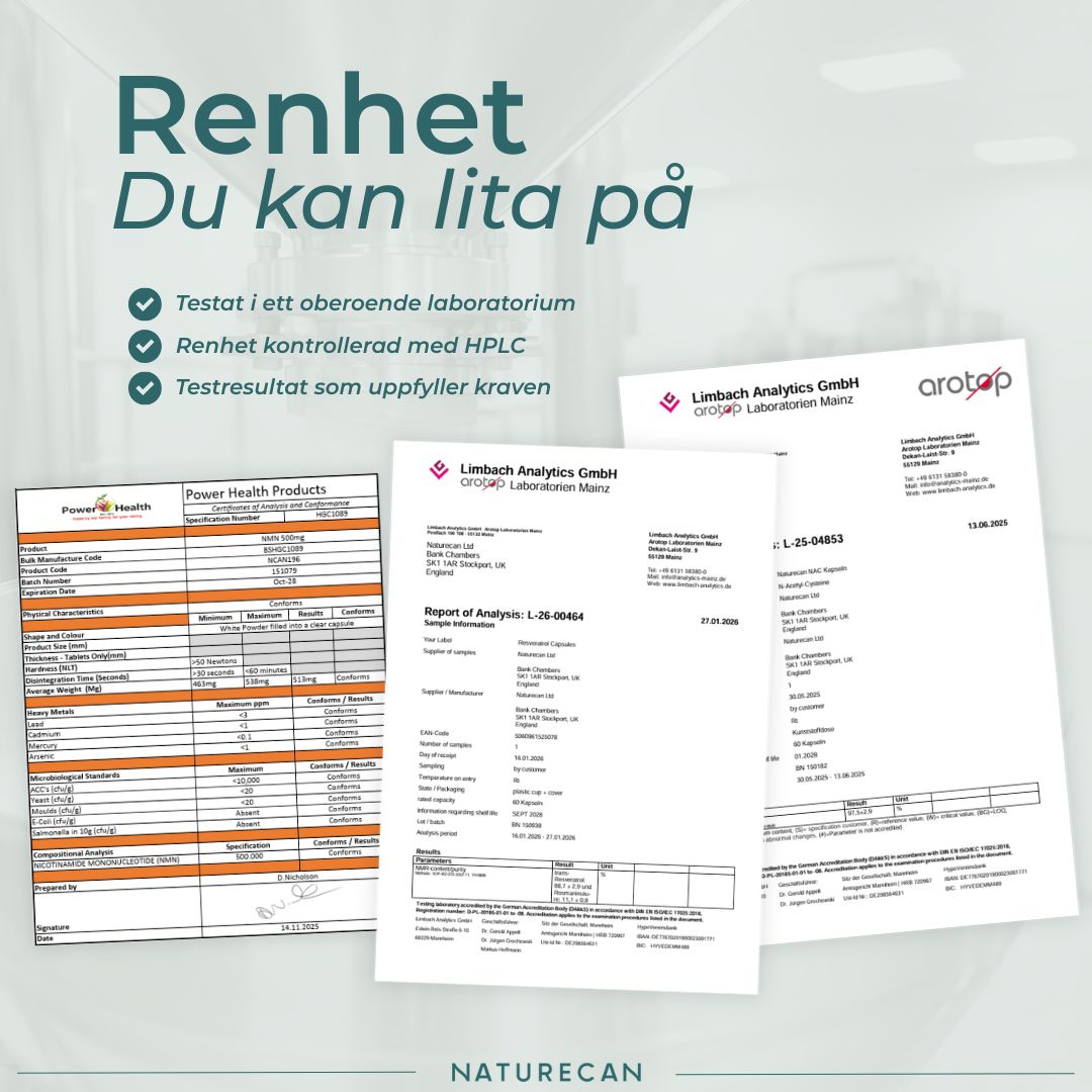 Naturecan kosttillskott renhet