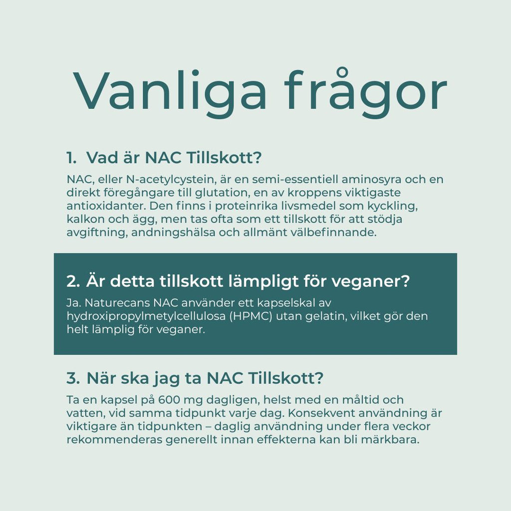 NAC - 600mg, 60st kapslar