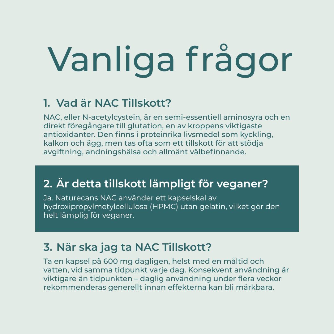 NAC - 600mg, 60st kapslar