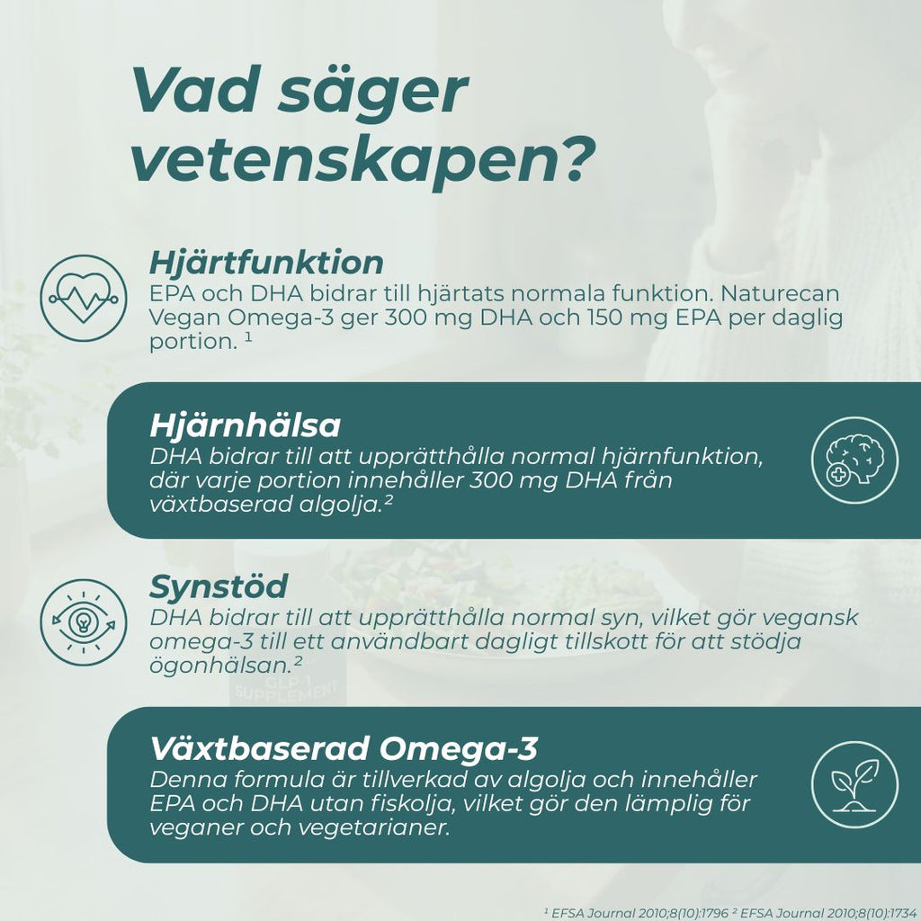 Vegansk omega-3 vetenskap och studier
