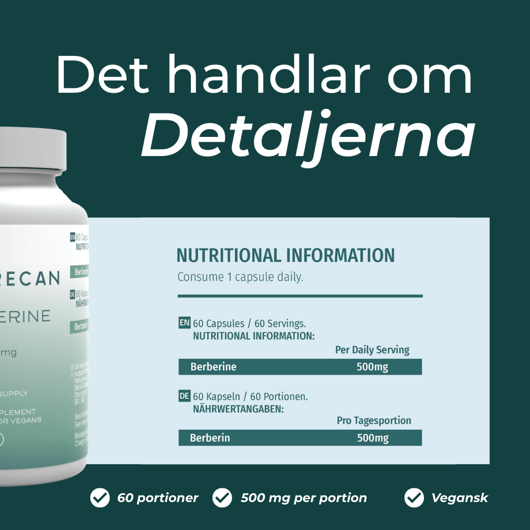 berberine nutritional information