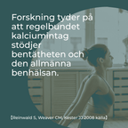 forskning om Kalcium tillskott
