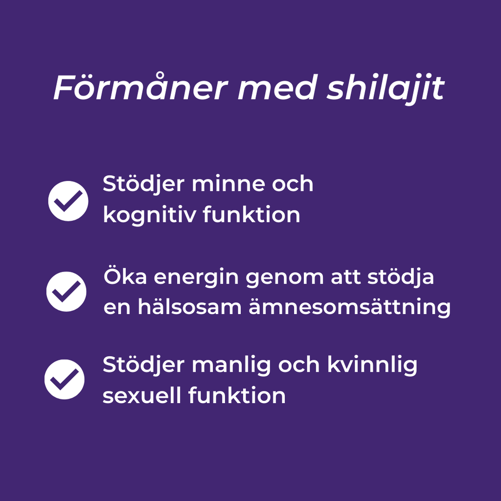 shilajit fördelar