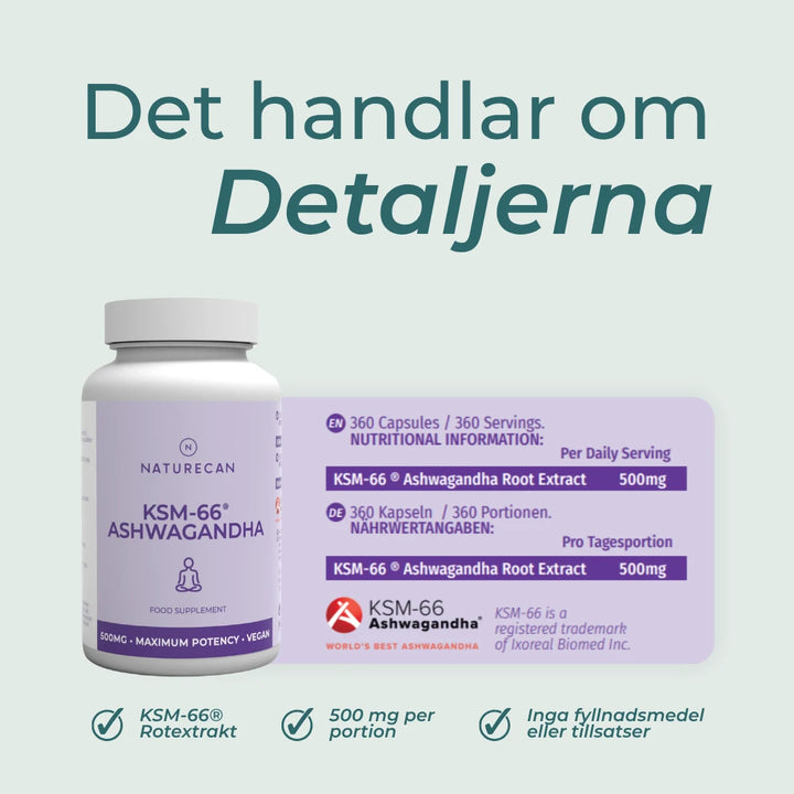 Ashwagandha näringsinformation